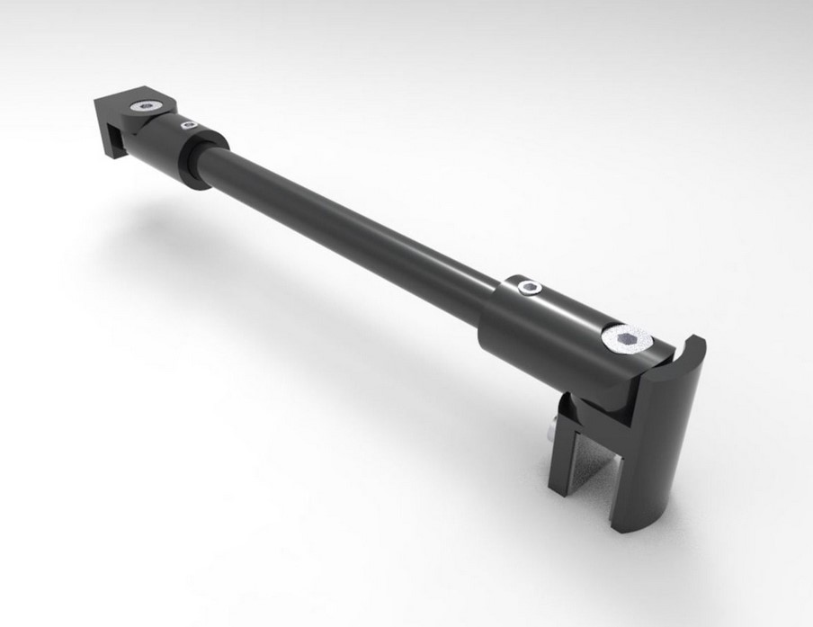 Stabilisierungsstange für Duschabtrennungen schwarz